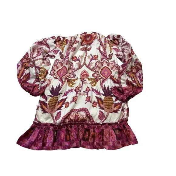 Farm Rio Sunset Tapestry Shirtdress SZ XS - Picture 4 of 6